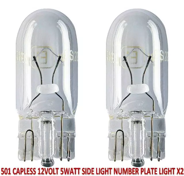 FOR VOLVO C30 Front Sidelights Parking Lights Pair Side Light Bulb