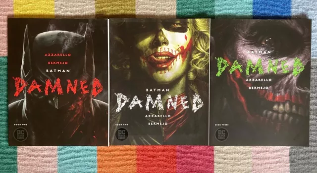 Batman Damned original U.S. first print Book 1-3 DC Comics