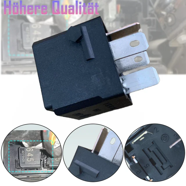 RELAIS NR645 ZENTRALELEKTRIK schwarz 4 PIN (4H0951253A) Für VW Audi ...