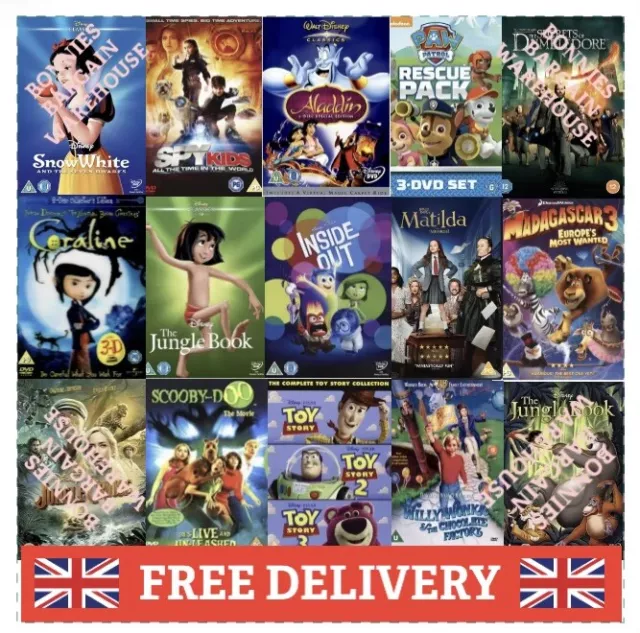 Cheapest Kids Dvd's On eBay All New Loads 2 Choose Disney ( BUY 4 GET 2 FREE )