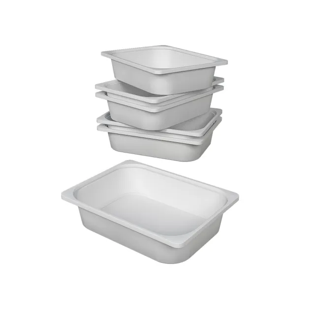 BINO | Plastic Storage Bins, X-Small - 5 Pack | THE LUCID COLLECTION |  Multi-Use Built-In Handles BPA-Free Clear Storage Containers | Fridge  Organizer