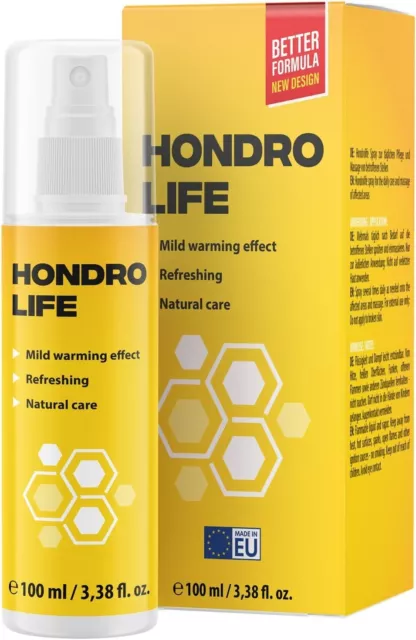 Hondrolife Spray - zur äußeren Anwendung | Mild warming effect | 100 ml Inhalt