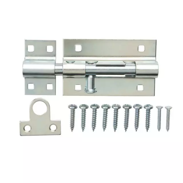 (1) Everbilt 5 in. Zinc-Plated Heavy Duty Barrel Bolt #15459