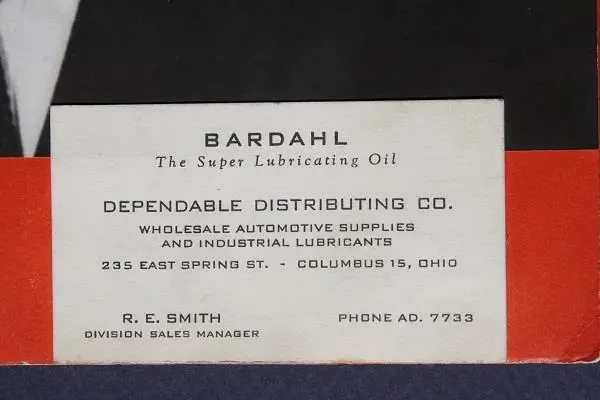 1940-50s Era LIFE Magazine Peter O'Toole Columbus,Ohio Bardahl Oil Sales Sample! 2