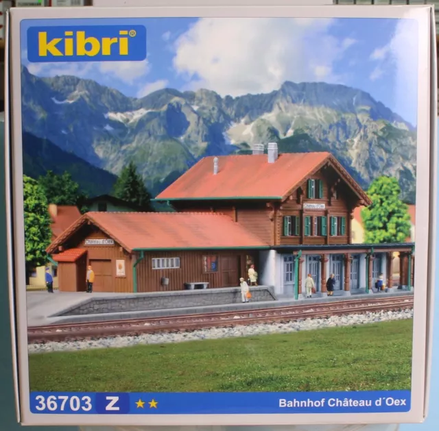 Kibri 36703, - Spur Z - , Bausatz(Kunststoff) Bahnhof Chateaux d´Oex, Kibri 6703