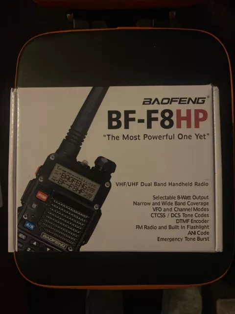 Baofeng Bf-F8+ Dual Band Uhf/Vhf Walkie Talkie 5W Two Way Ham Radio + Earpiece