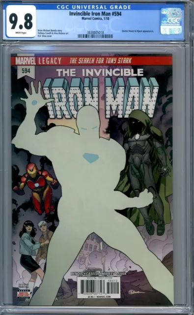 Invincible Iron Man #594  Doctor Doom & Hijack  Tony Stark 1st Print CGC 9.8