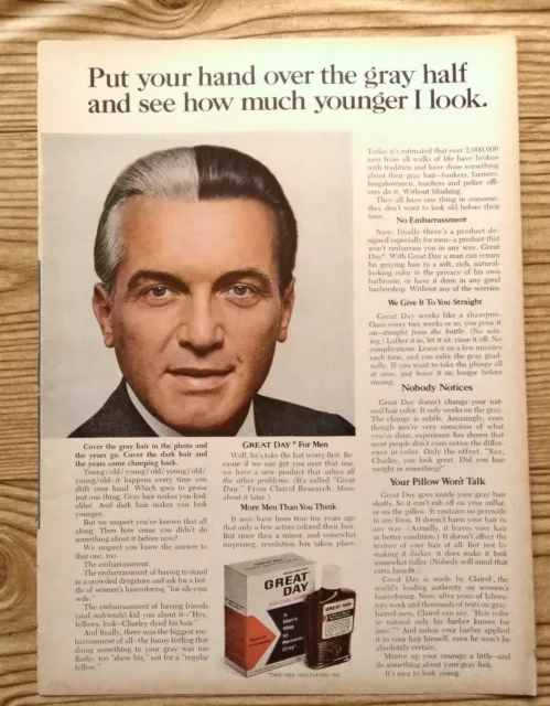 1966 Great Day Hair Color For Men Man With 2 Tone Hair Color Photo Vintage Ad