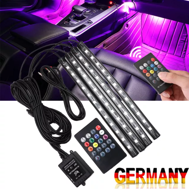 48/72 LED RGB Innenraumbeleuchtung Auto Ambiente Fußraumbeleuchtung mit  Control