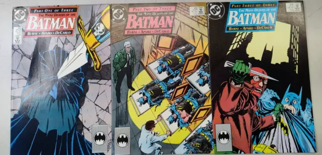 Batman: The Many Deaths of Batman Part 1-3 #433-435 DC 1989 Comics