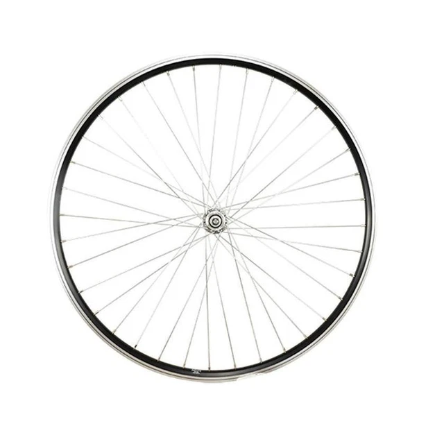 Roue fixie 700 ar ecrou axe plein jante blanc mach1 430. moyeu noir