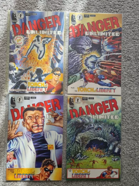 Danger Unlimited Comic Books Vol. 1-4 John Byrne Dark Horse Comics 1994 New