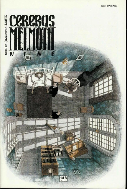 Cerebus #148 1991 Aardvark-Vanaheim -Melmoth 9- B&W Dave Sim...fn/Vf