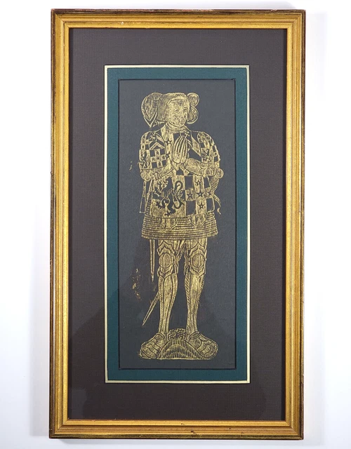 Brass Rubbing, Sir Ralph Verney, St. John the Baptist Church, Medieval England