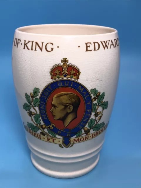 Vintage 1937 Coronation Of King Of England Edward Vlll Beaker Solian Ware Soho