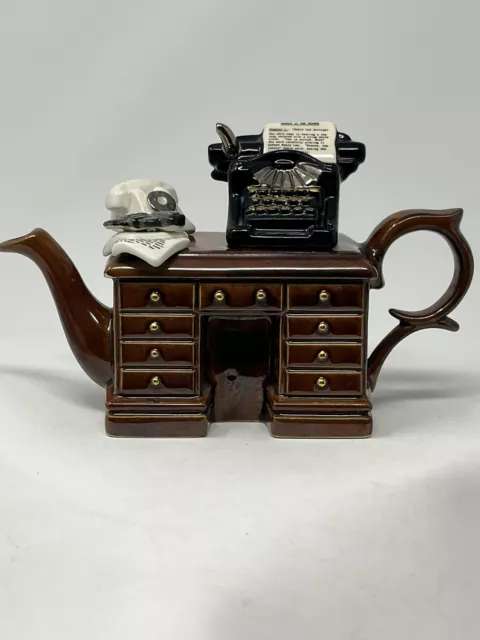 PAUL CARDEW DESIGN CRIME WRITER'S DESK mini teapot made in england vintage RARE