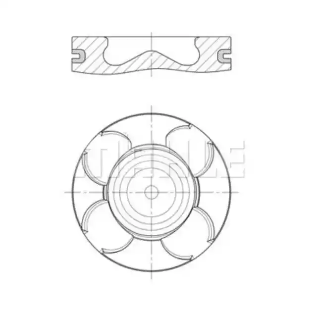 Kolben MAHLE 007 PI 00172 000 für Opel Chevrolet Fiat Lancia Corsa D Aveo Idea