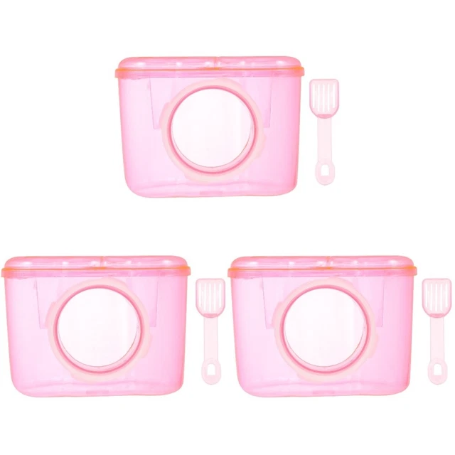 3x Baño Arena Baño Baño Acrílico Baño Mascota Para Animales Hámster Mascota