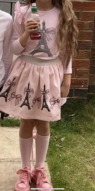 girls skirt and top set age 6