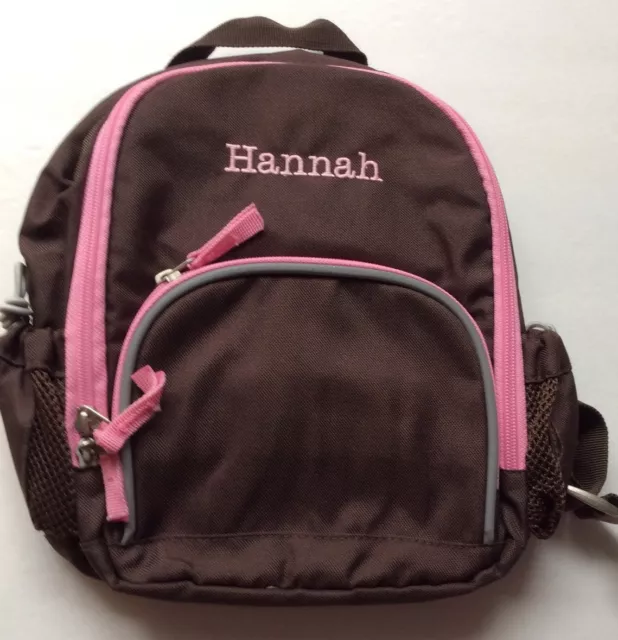 Pottery Barn Kids Preschool Pre -K Backpack HANNAH Fairfax Brown New   NWOT