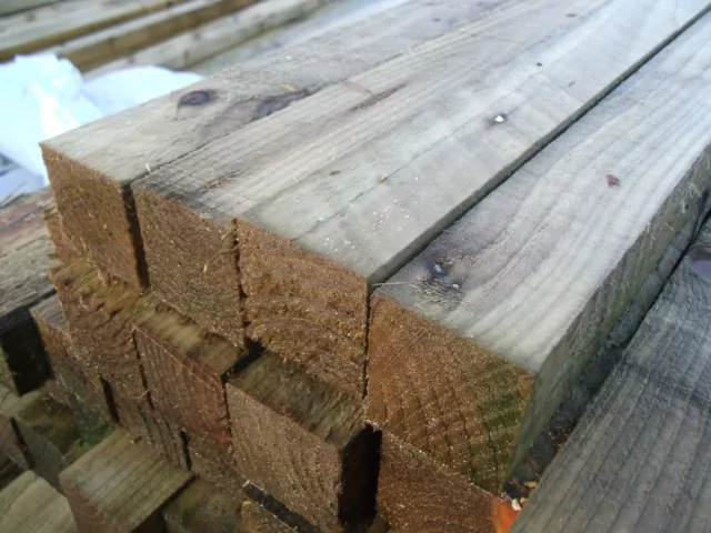 Treated Timber Fence Rails 3.6M 50mm x 50mm Fence Rails 12ft Timber Battens 2