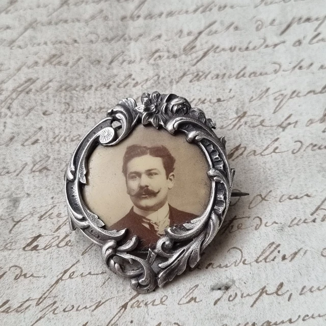 Broche Ancienne Prénom MARIE – Argent Massif, Bijou Vintage