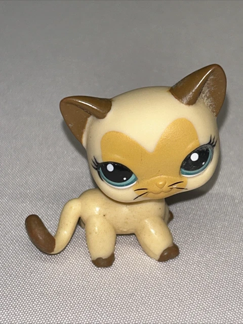 Figurine LPS #42 Chat Européen Jaune - Hasbro Littlest Pet Shop, Occasion, Pour Collection