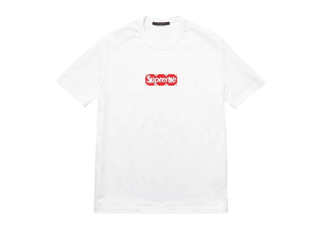 SUPREME / LOUIS Vuitton Monogram Box Logo Tee White Xs S M L Xl