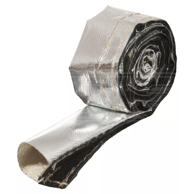 HeatShield Thermaflect Hose Sleeve 1" x 3ft Roll - With Hook & Loop Seam