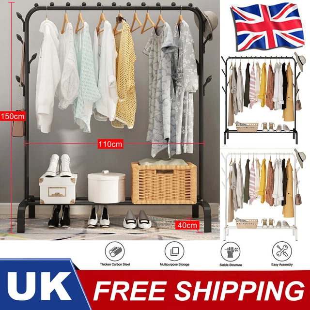 UK HEAVY DUTY Clothes Rail Hanging Rack Garment Display Stand Storage
