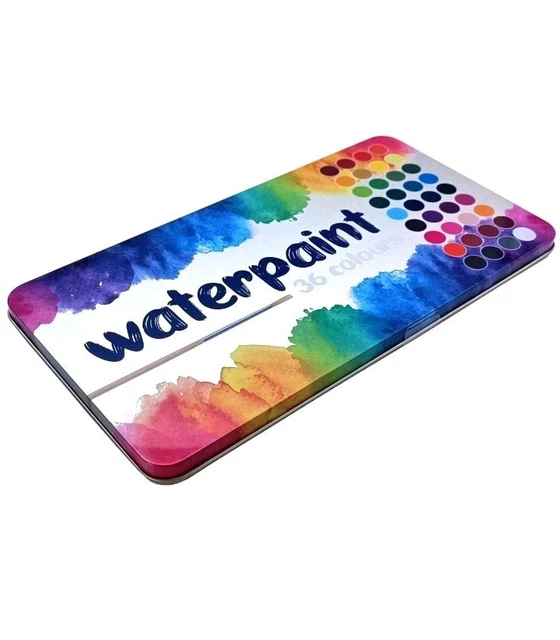 Pincello Aquarellfarbe 8 WASSERFARBEN Mit Pinsel Aquarell Deckfarbkasten 43 Malkasten Farbkasten Farben S0s3b0da
