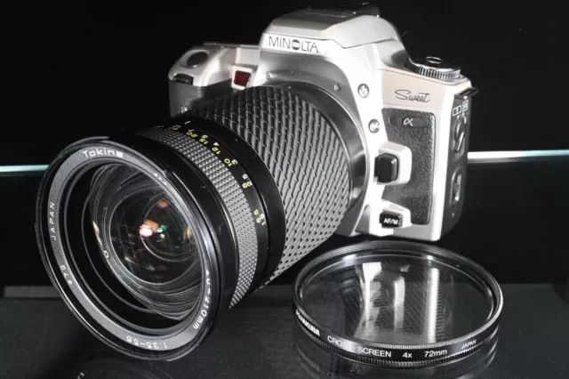 Minolta α Alpha Sweet 35mm SLR Film Camera w/tokina 28-210mm f3.5-5.6[NEAR...