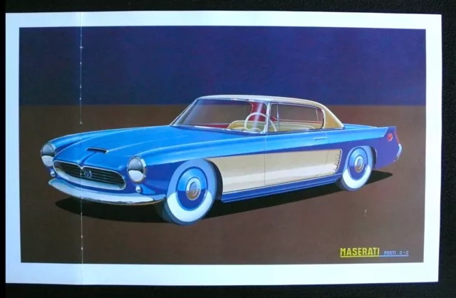 1956 MASERATI Coupe PININFARINA Design Car Rare Book Art Print Large