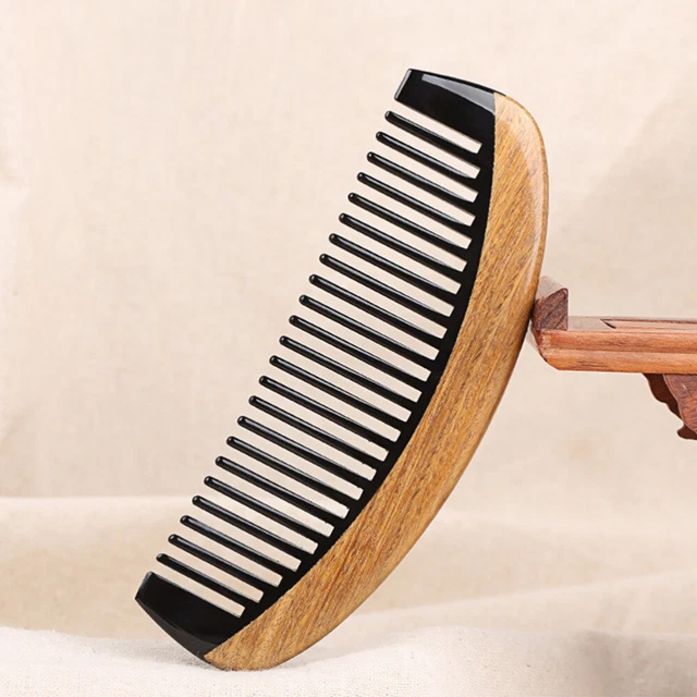 3pcs Horn Comb Teeth Wide Tooth Detangling Comb Anti-Static Horn Long Combs 3