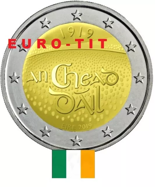 2 €    IRLANDE   COMMEMORATIVE   2019    1  X  PIECE    NEUVE    2019 disponible