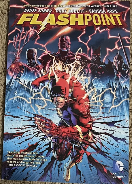 Flashpoint TPB Geoff Johns Signed by Andy Kubert DC Comics