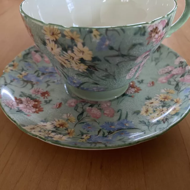 Shelley Teacup and Saucer England Melody