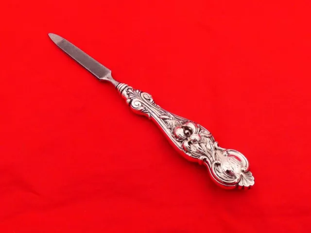 Beautiful Art Nouveau Sterling Silver Large Handle Nail File GA-19
