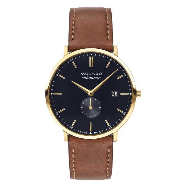 NEW MOVADO "Heritage Series Calendoplan" Blue Dial 3650067 AUTHORIZED DEALER