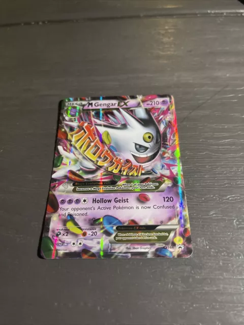 Mega Gengar EX XY166 Shiny Black Star Promo Pokemon Card Rare Holo