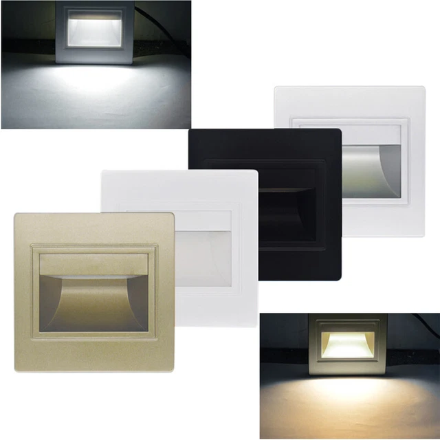 MODERN LED STAIR Step Recessed Wall Light Corridors Outdoor Garden Lamp ...