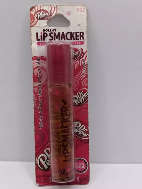 LIP SMACKER* DR PEPPER  ROLL-IT Roll-on Lip Gloss 0.27 oz #552