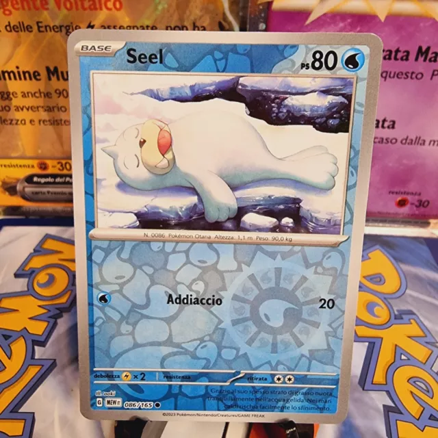 Seel Reverse Holo Pokémon 151 Italiano 086/165