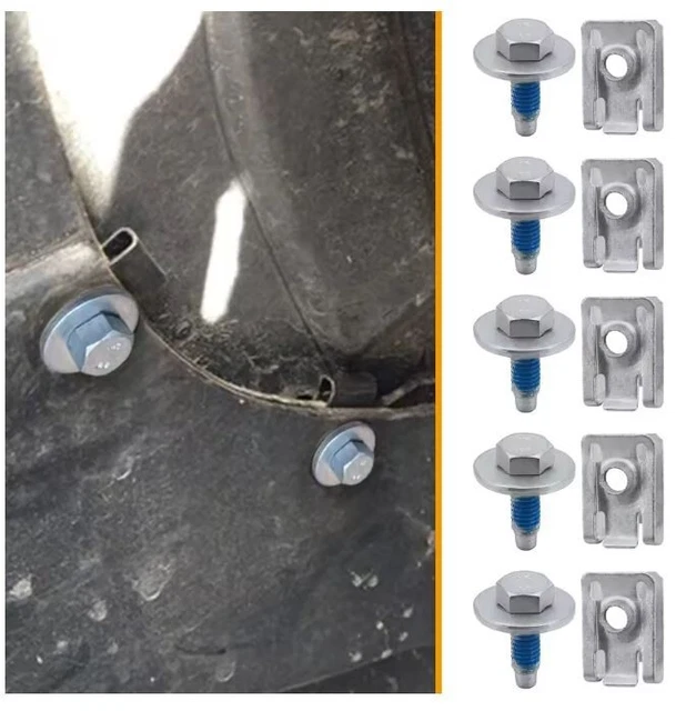 Kit Bulloni Carenatura Moto - 198 Pezzi M5/M6 In Nero | Per Parabrezza E Carene