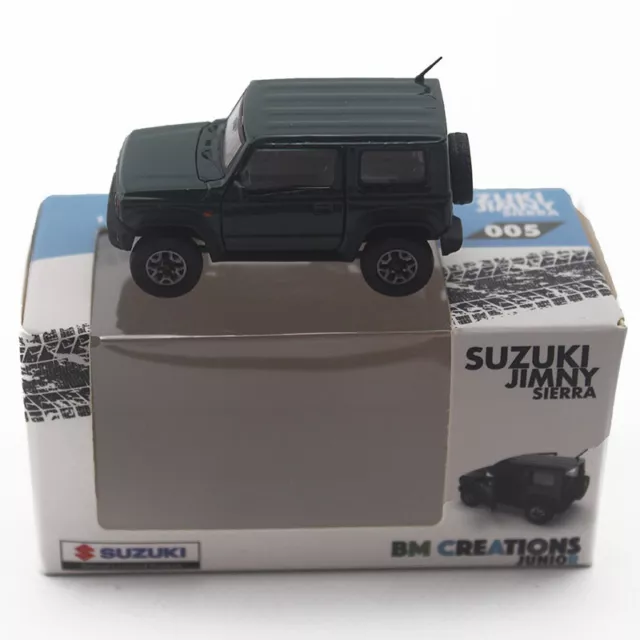 1:64 for BM Creations FOR SUZUKI For JIMNY For Jeep Green Right Hand Drive