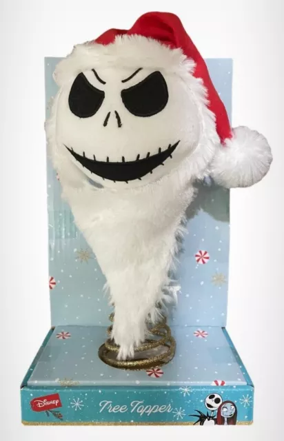 Nightmare Before Christmas Santa Jack Skellington 10-inch Tree Topper Disney NEW