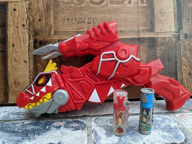 Power Rangers Red Gun POWER RANGERS DINO Charge Dx Red Morpher Blaster Gun with 2 Chargers £ ...