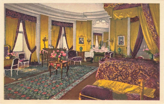BILTMORE HOUSE BEDROOM INTERIOR POSTCARD BILTMORE NC NORTH CAROLINA 1920s