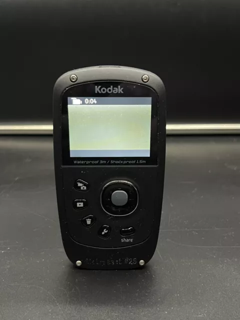 Kodak PlaySport Zx5 HD Waterproof Pocket Video Easy Share Camera Tested Works!