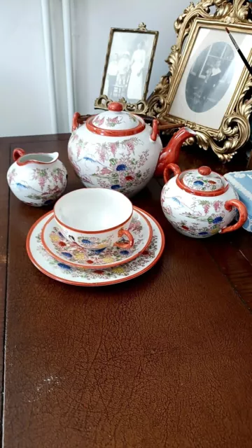 vintage japanese porcelain tea set 2
